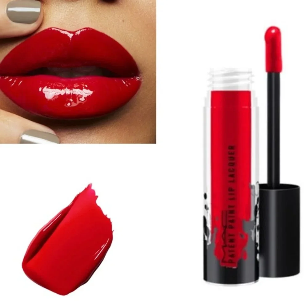 MAC RED ENAMEL Liquid lipstick gloss NIB Lip Lacquer Patent Paint last one!
